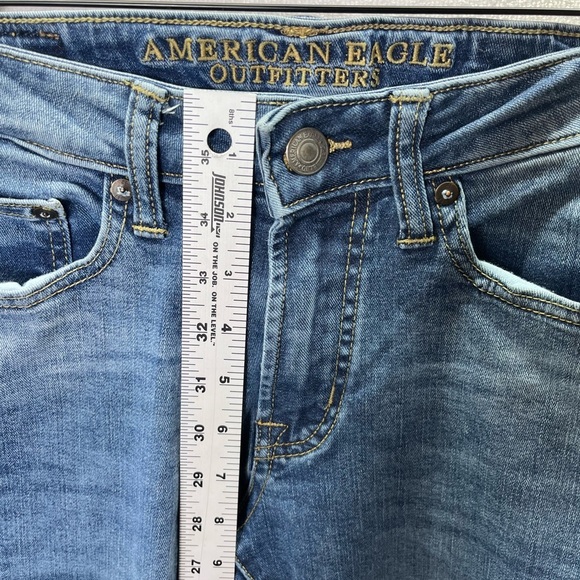 American Eagle Original Straight Extreme Flex Jeans Mens 26/30 Blue Denim 2296 - Picture 6 of 11